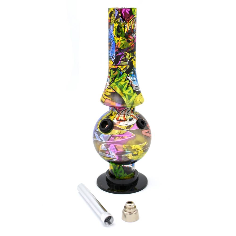 Bong acrilic 20cm Graffiti / Toro