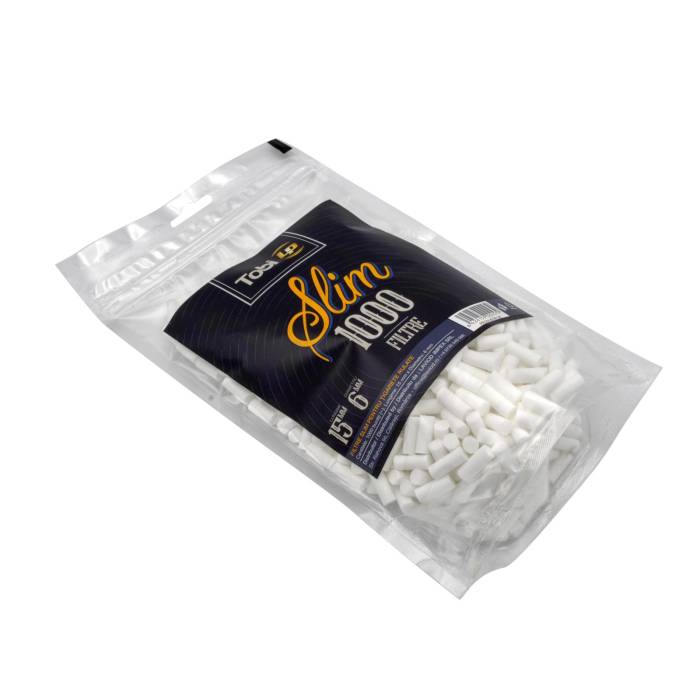 Filtre Slim 6mm pt. tigarete (1000buc.) Tobi LP