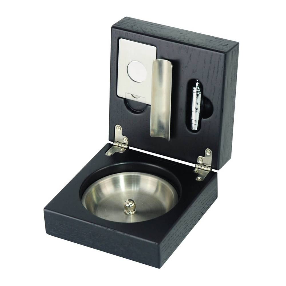 Scrumiera tigari de foi Black Oak + cutter 1080 