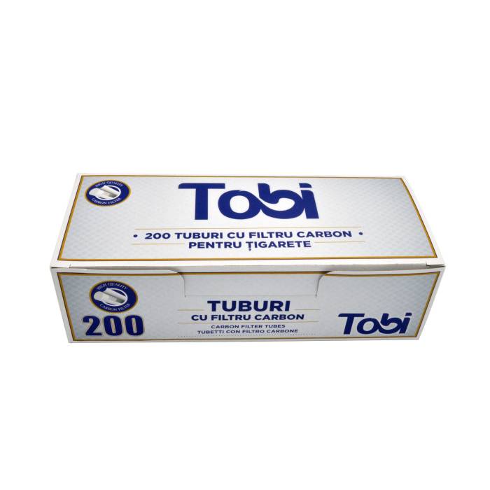 Tuburi cu filtru pt.tigarete Carbon TOBI  (200)