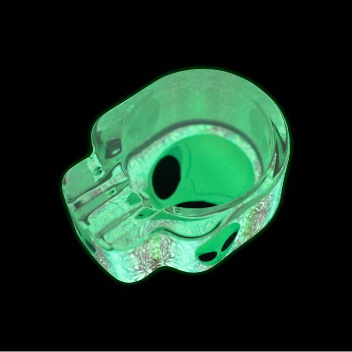 Scrumiera Glow Glass Skull / Toro