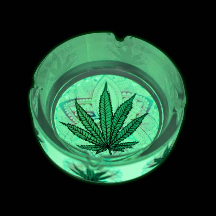 Scrumiera Glow Glass Round / Toro