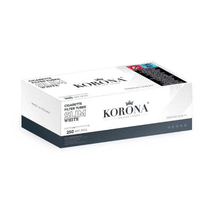 Tuburi cu filtru pt.tigarete Slim White Korona (250)