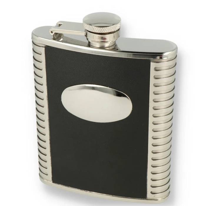 Recipient metal Black Engine Turned (175ml) / Peterson