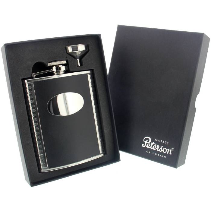 Recipient metal Black Engine Turned (175ml) / Peterson