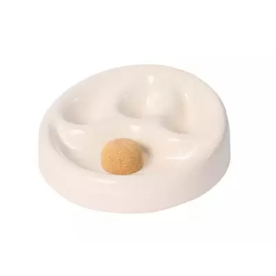 Scrumiera ceramica 3 pipe White Cracked / Chacom