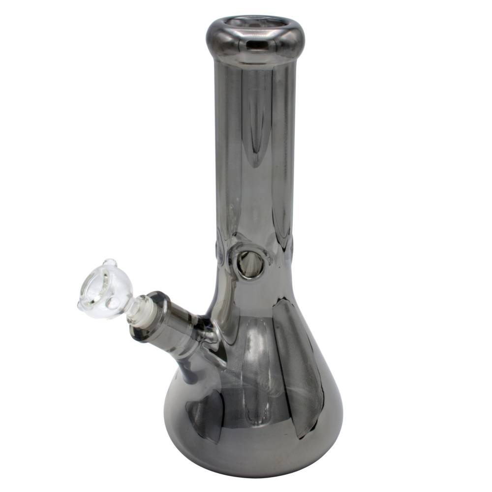 Set (bong sticla 31cm+grinder+filtre carton) Shiny Black / Toro