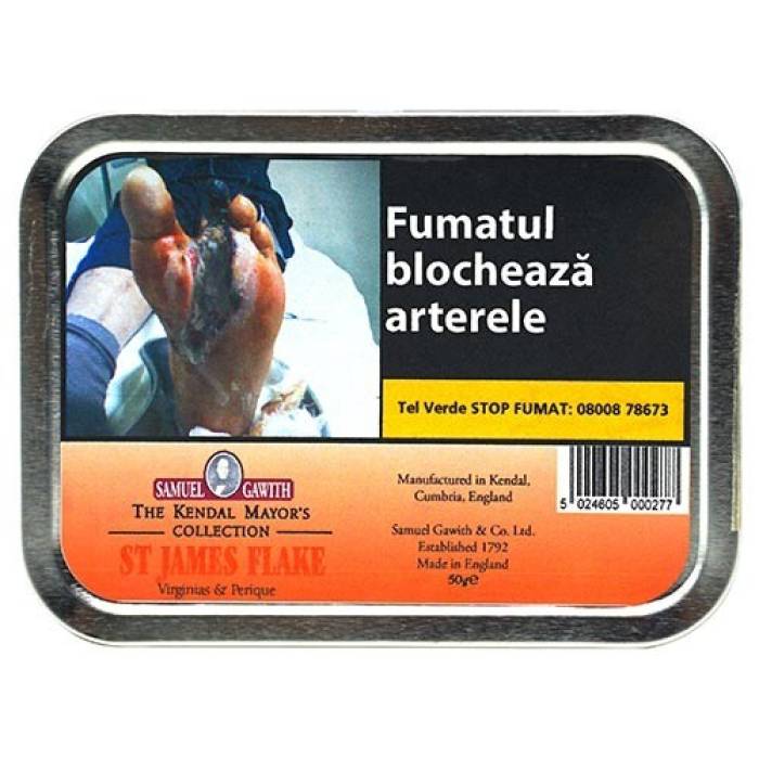Tutun pipa Samuel Gawith St. James Flake (50g)