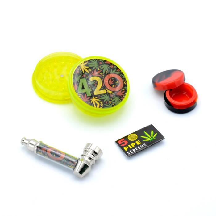 Set (tava rulat+site+grinder+minipipa+pillbox) Leaf / Toro