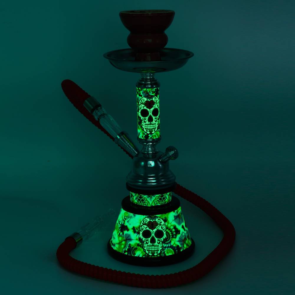 Narghilea "Glow in the Dark" 28cm - 1 furtun / Toro