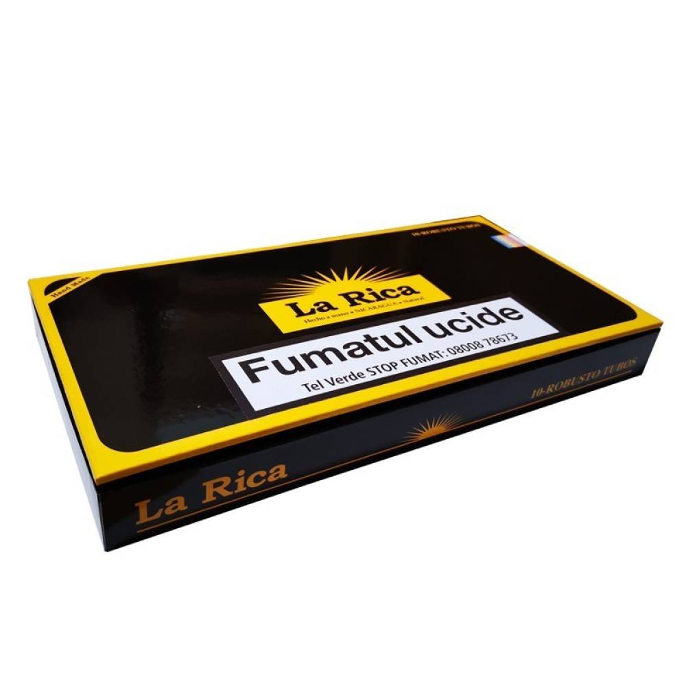 La Rica Natural Connecticut Robusto Tubos (10)