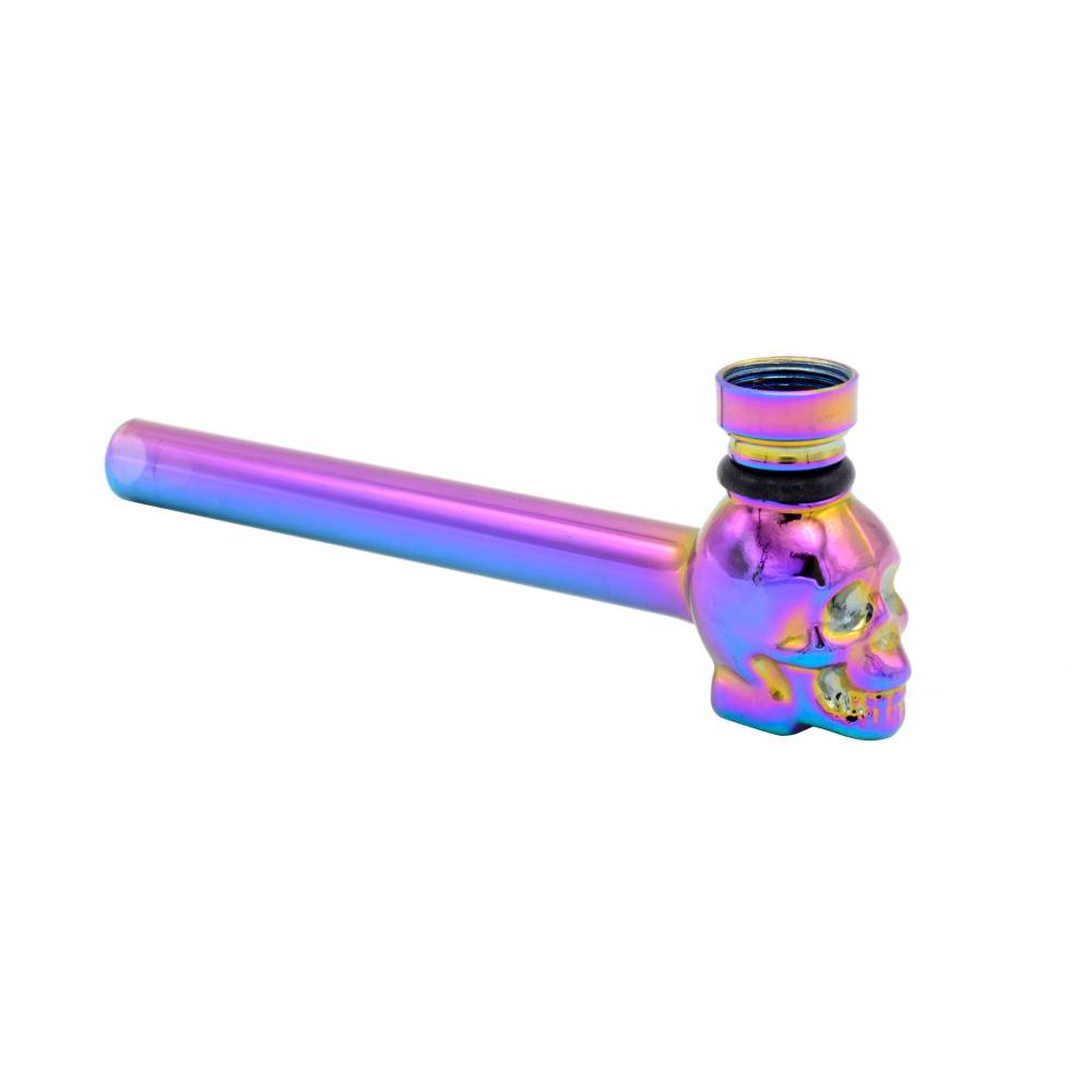 Mini pipa sticla Skull Rainbow / Toro