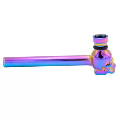 Mini pipa sticla Skull Rainbow / Toro