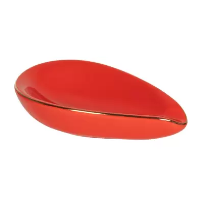 Scrumiera ceramica tigari de foi Red / Cig-R