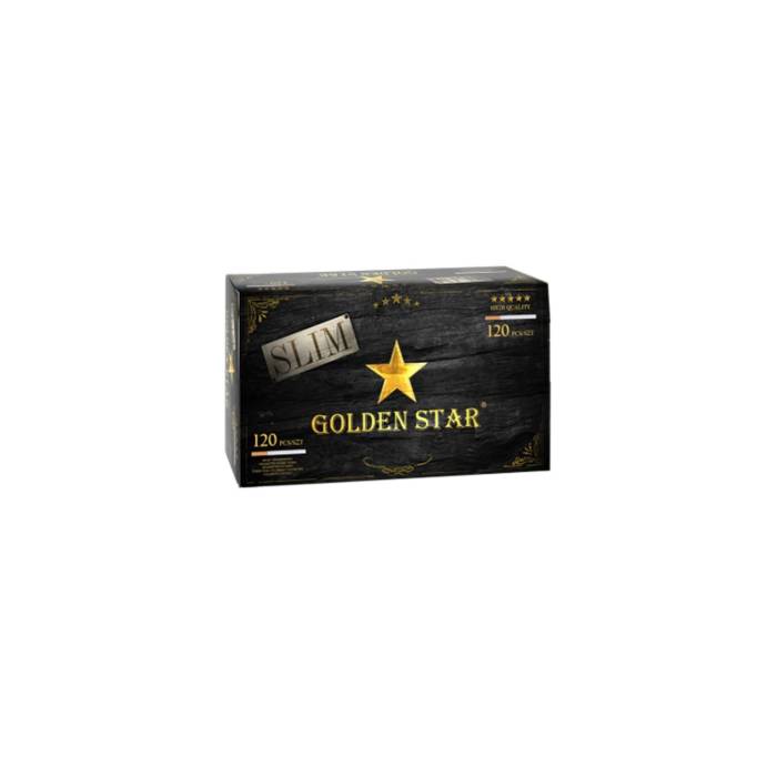 Tuburi cu filtru pt.tigarete Slim Golden Star (120)